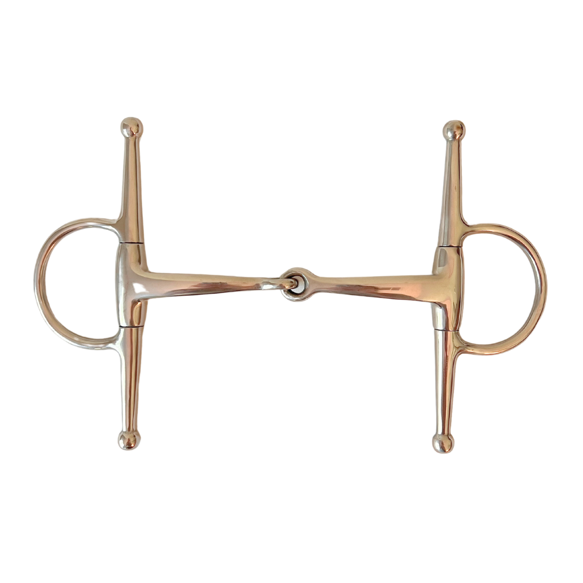 AJ Tack Stainless Steel Full Cheek Snaffle Bit with Triangle Mouth AJ Tack