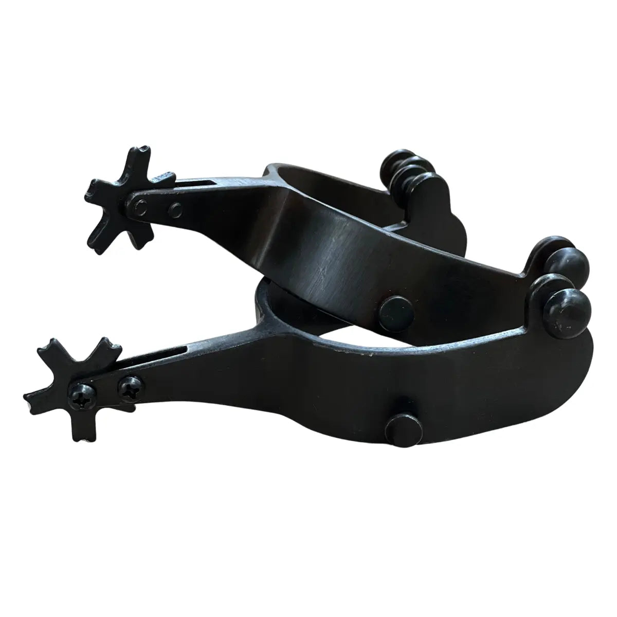 AJ Tack Men's Black Bull Riding Spurs AJ Tack