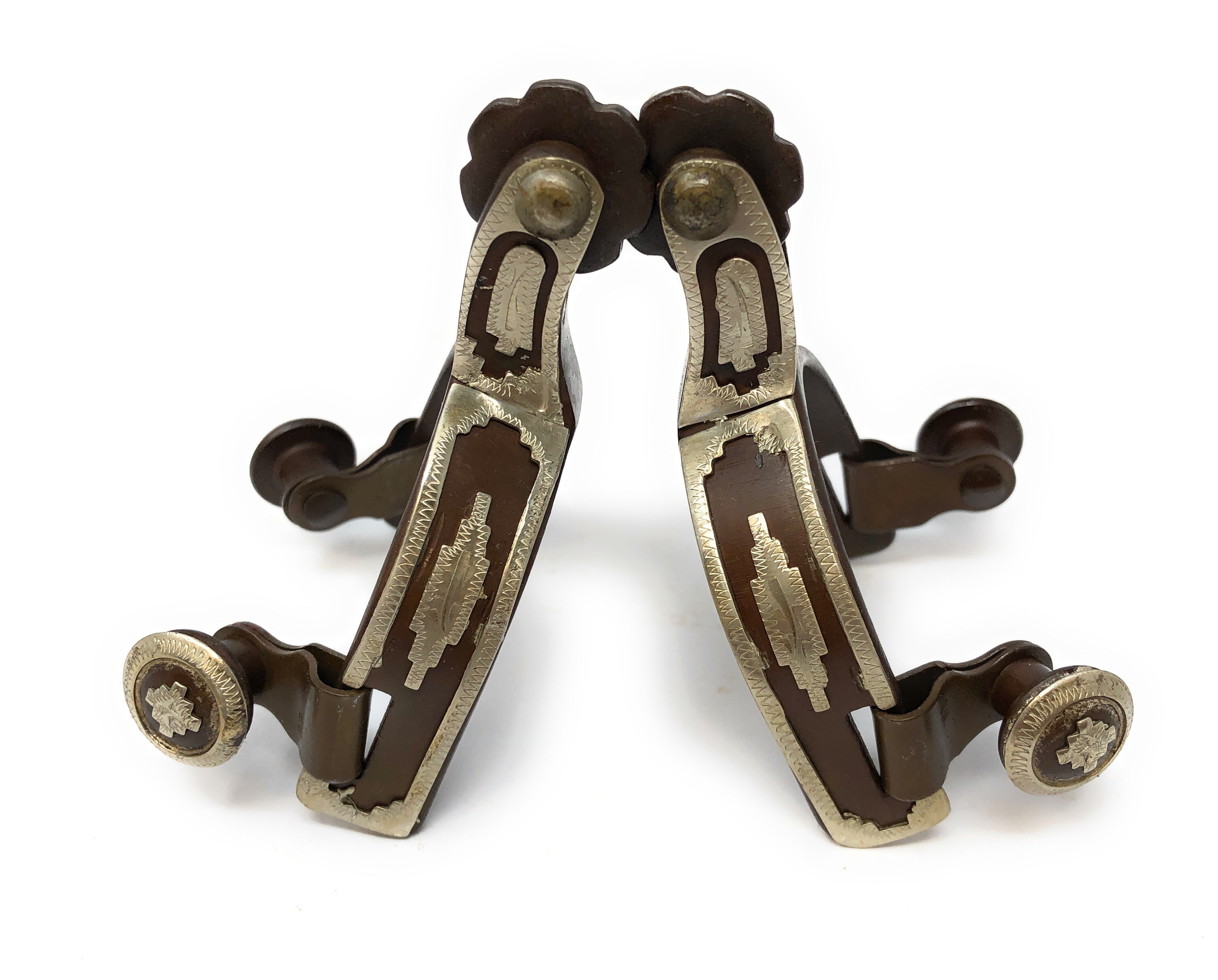 AJ Tack Baby Southwest Show Spurs & Spur Straps Set AJ Tack