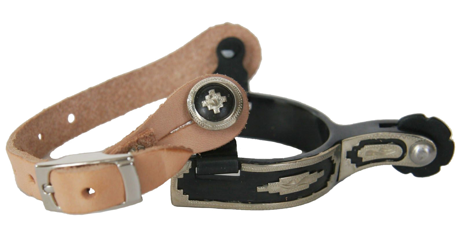AJ Tack Baby Southwest Show Spurs & Spur Straps Set AJ Tack