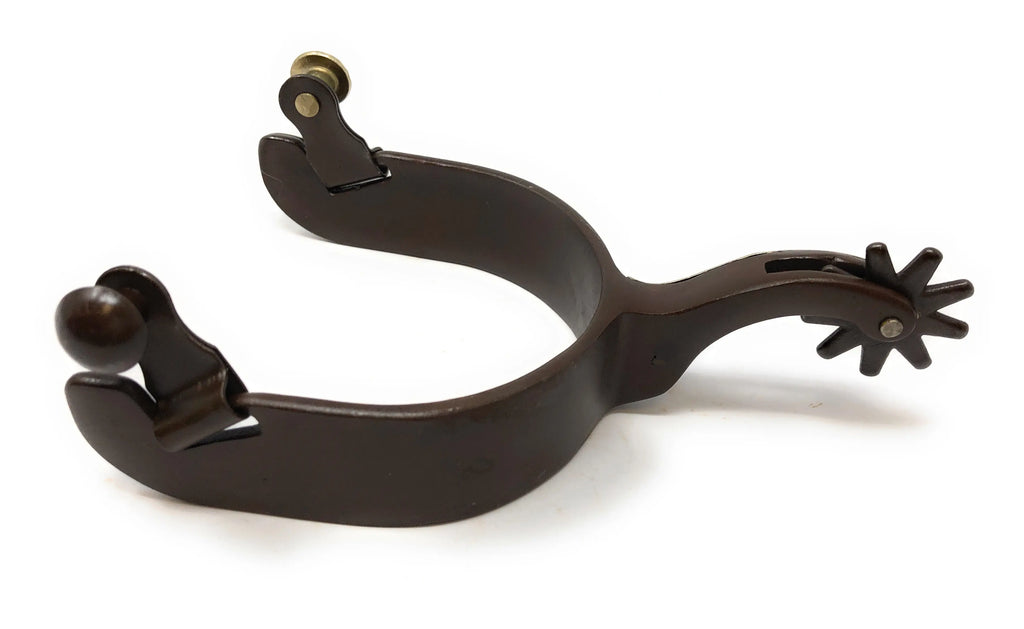 AJ Tack Men's Antique Brown Cutting Horse Spur Set AJ Tack