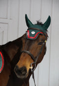 Horse Bonnet | Green- Brown & Red San Eligius