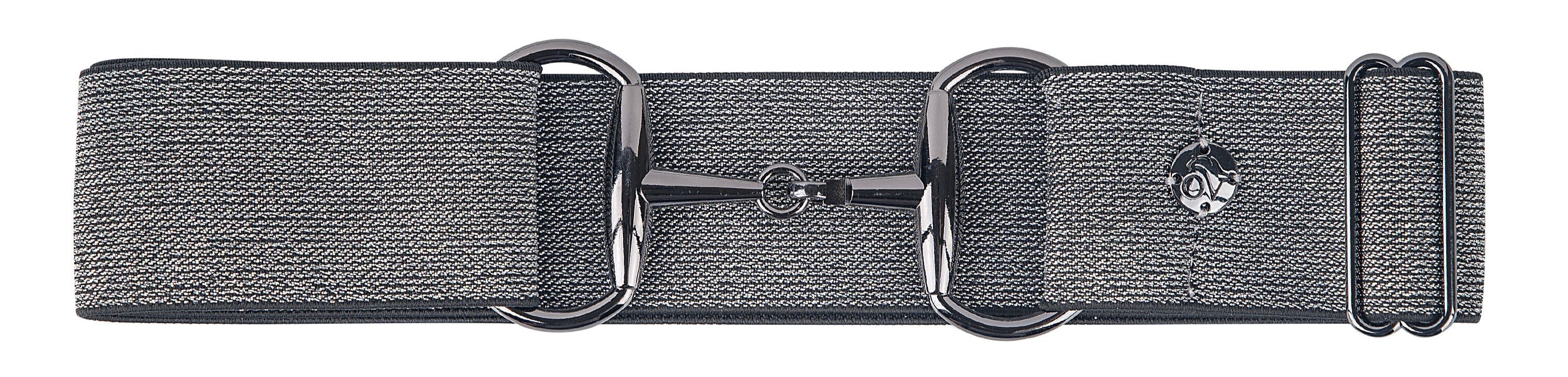 Bit Buckle Glitter Belt - Black Black Ovation Riding