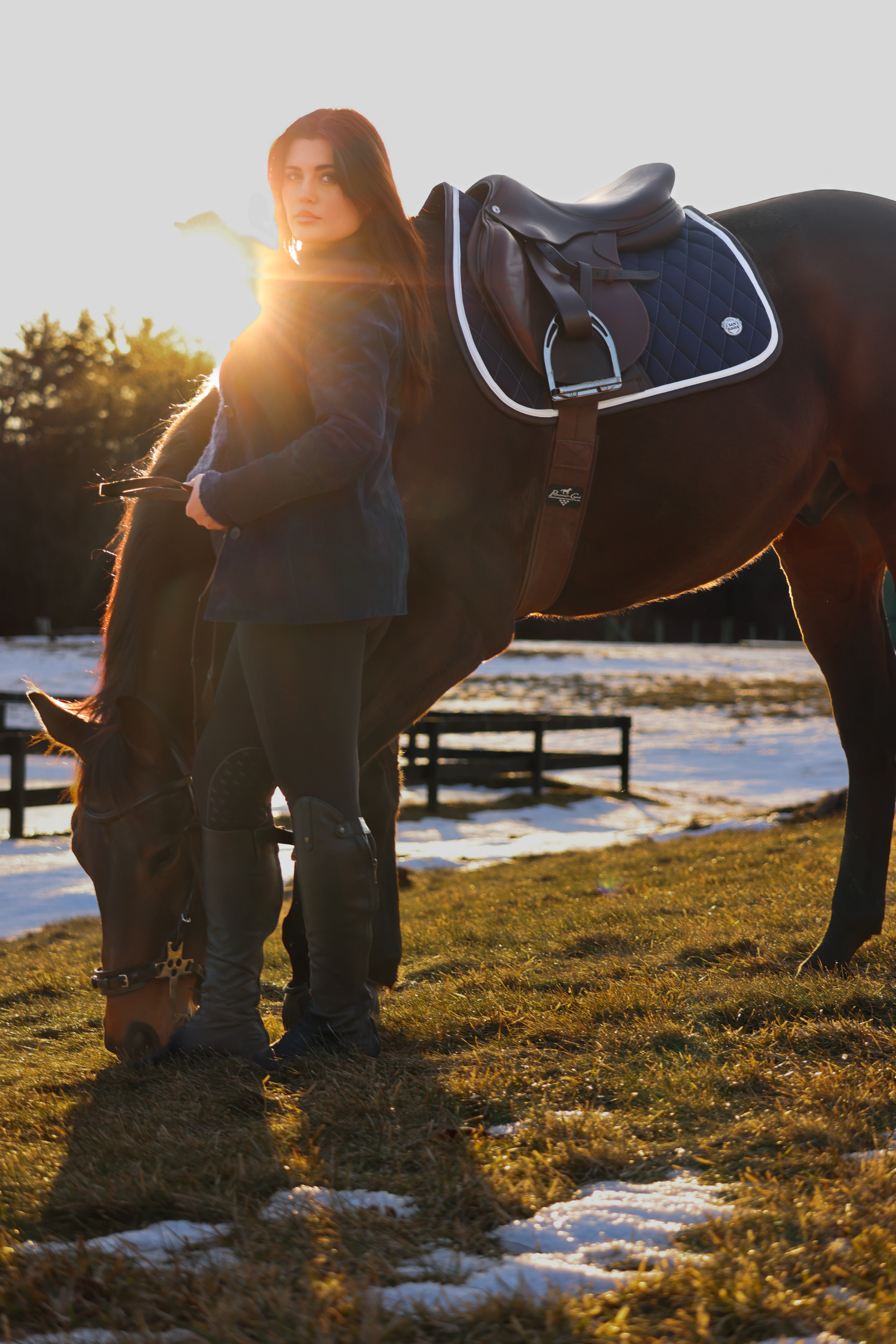 Jump Saddle Pad | Navy San Eligius