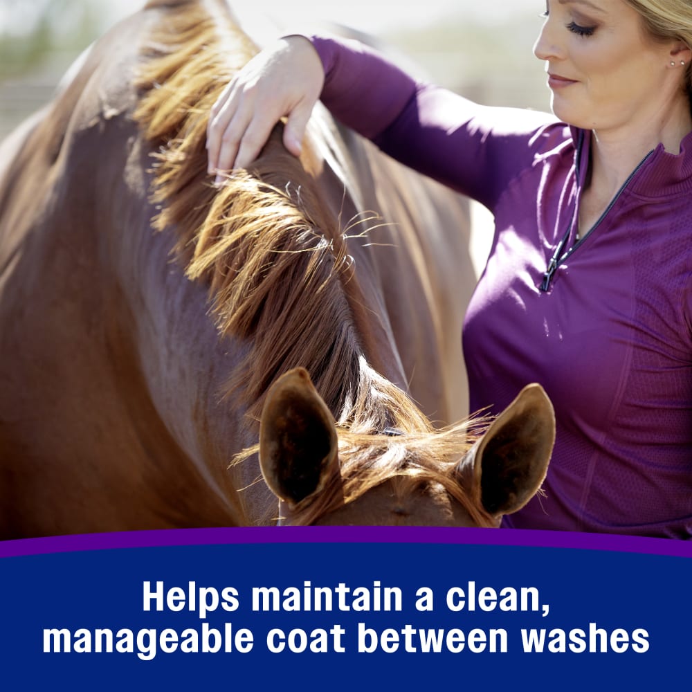 Farnam Vetrolin Shine Coat Conditioner & Shine Spray for Horses Mane Tail 64 oz. Paw and Tail Supply