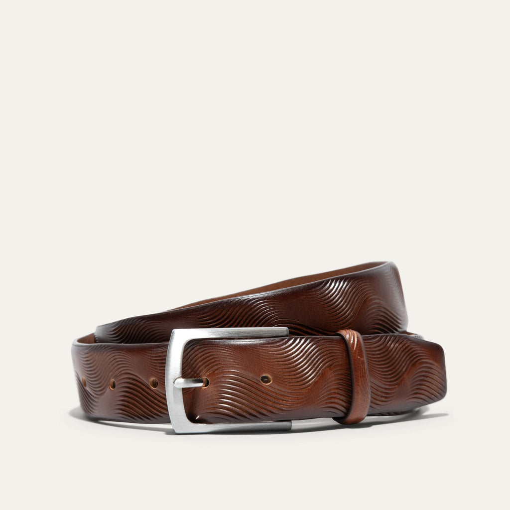 WAVE EMBOSSED BELT Will Leather Goods