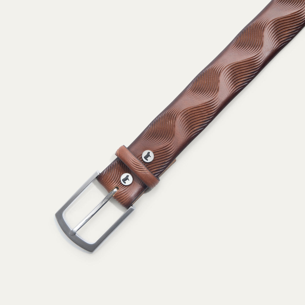 WAVE EMBOSSED BELT Will Leather Goods