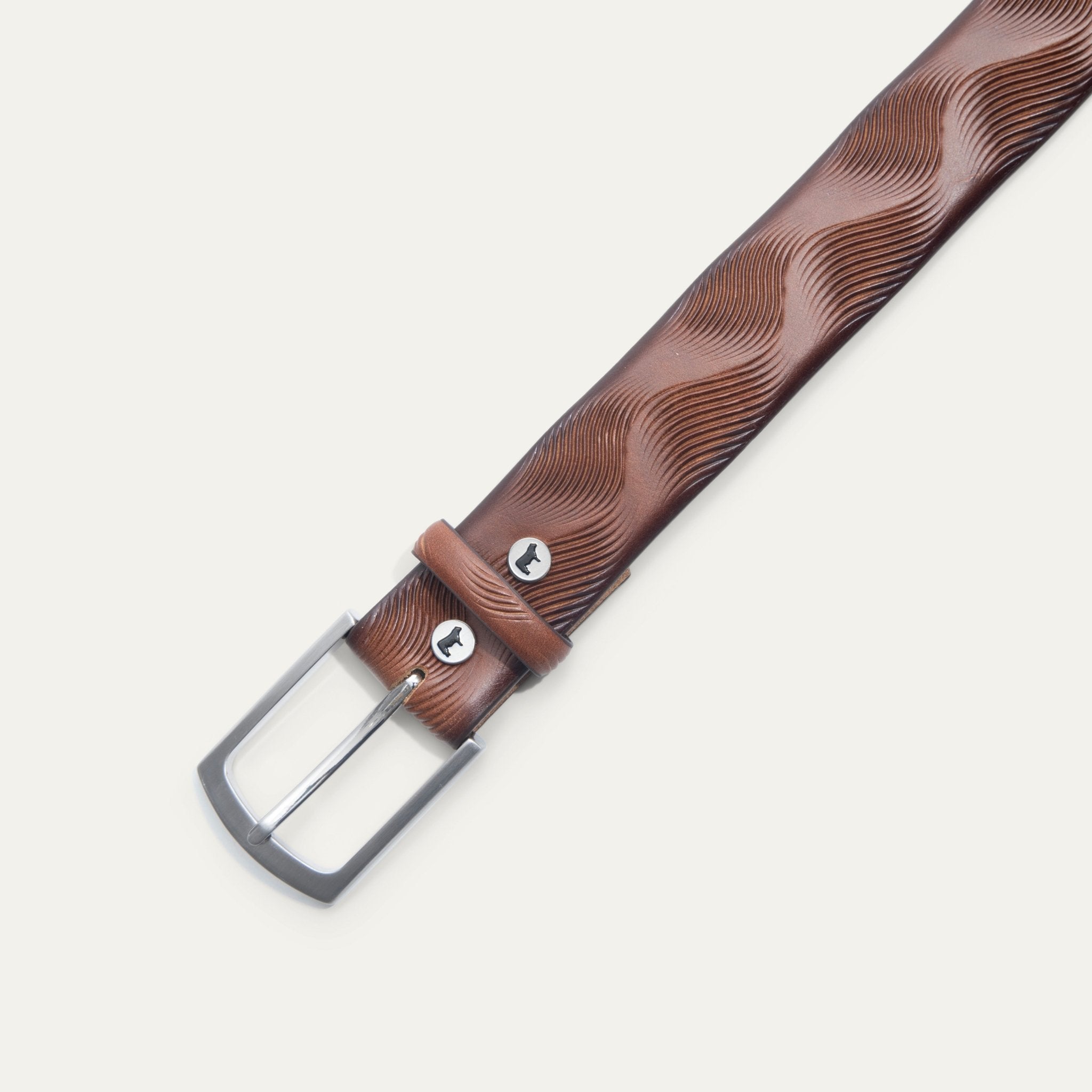 WAVE EMBOSSED BELT Will Leather Goods