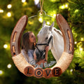 Personalized Horse Photo Acrylic Ornament - Christmas Gift for Horse Lovers CusGifts
