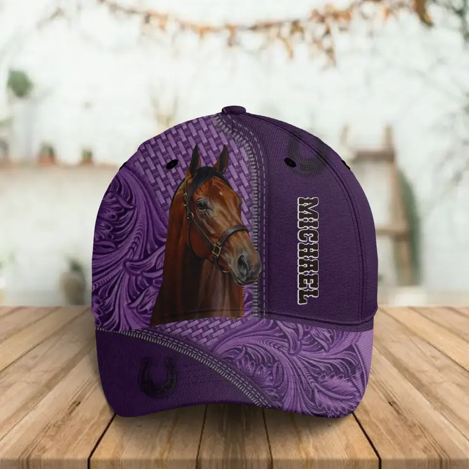 Custom Personalized Horse Cap - Gift Idea For Horse Lover - Upload Photo CusGifts