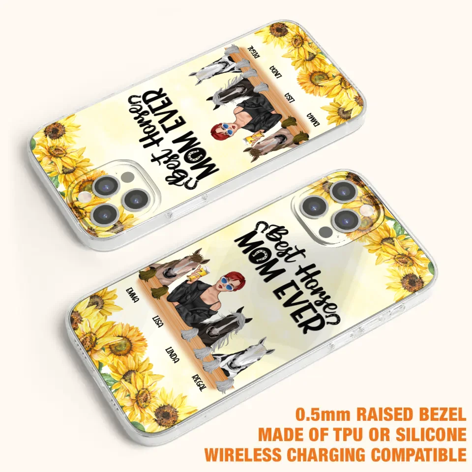 Custom Personalized Horse Mom Phone Case, Gift for Horse Lovers - Life Is Better With Horses CusGifts
