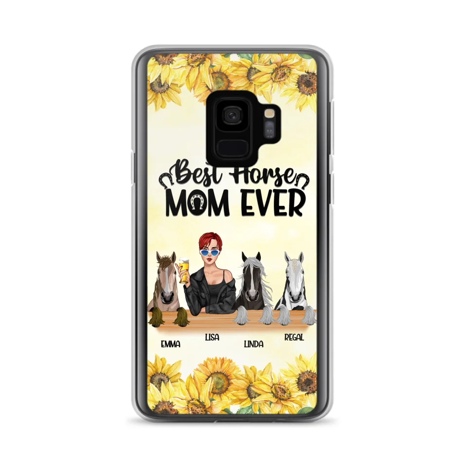 Custom Personalized Horse Mom Phone Case, Gift for Horse Lovers - Life Is Better With Horses CusGifts