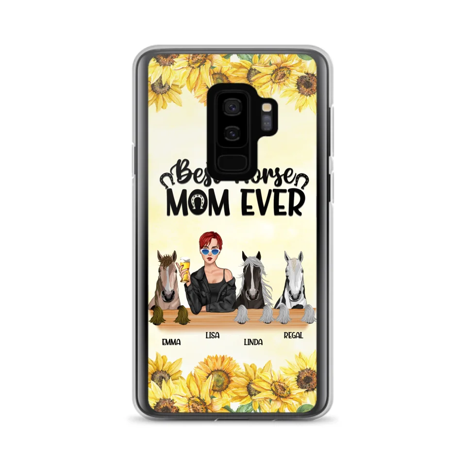 Custom Personalized Horse Mom Phone Case, Gift for Horse Lovers - Life Is Better With Horses CusGifts