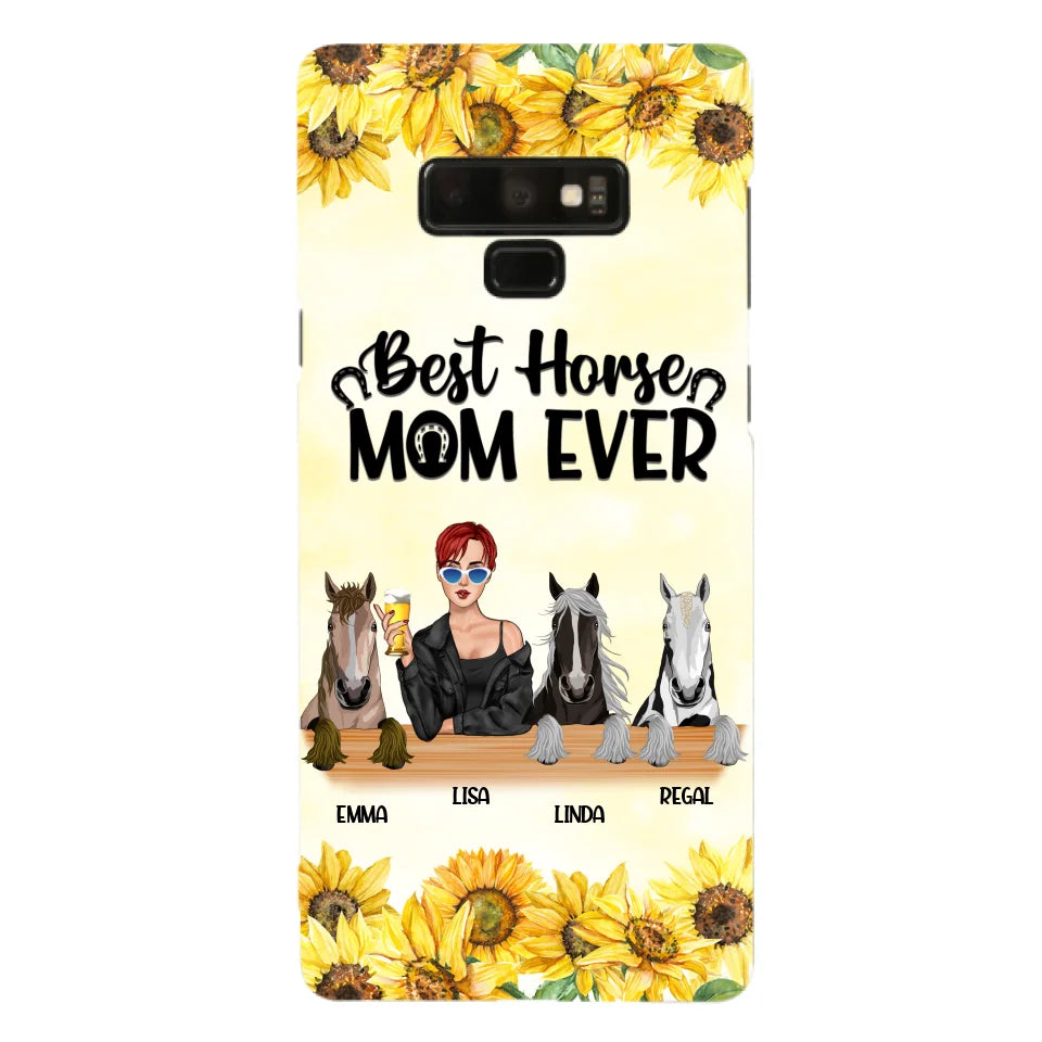 Custom Personalized Horse Mom Phone Case, Gift for Horse Lovers - Life Is Better With Horses CusGifts