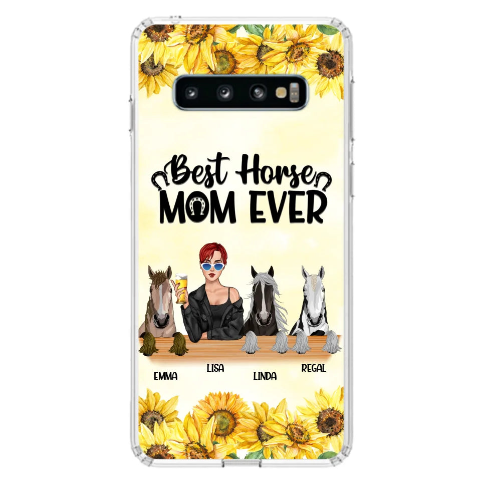 Custom Personalized Horse Mom Phone Case, Gift for Horse Lovers - Life Is Better With Horses CusGifts
