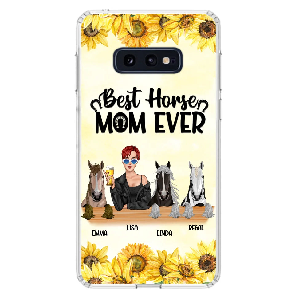 Custom Personalized Horse Mom Phone Case, Gift for Horse Lovers - Life Is Better With Horses CusGifts