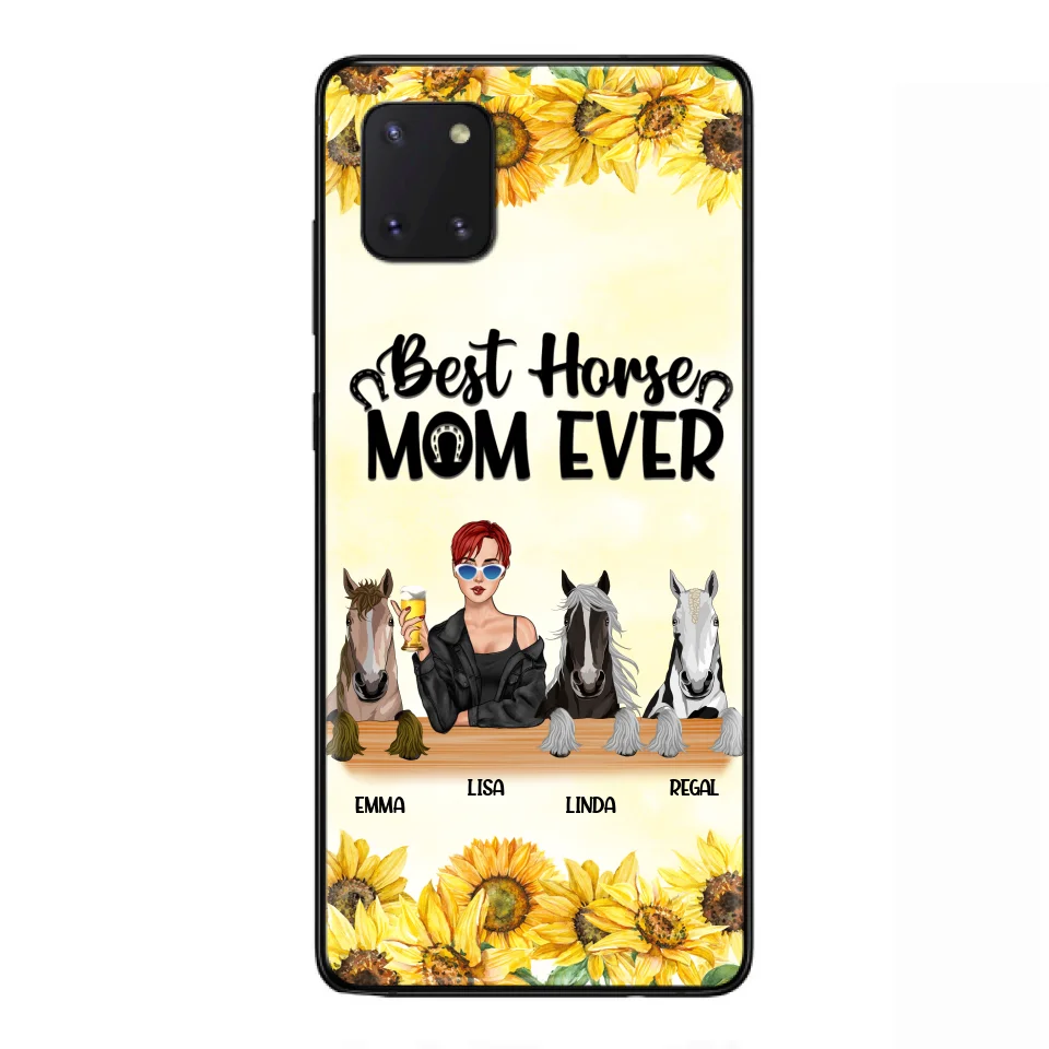 Custom Personalized Horse Mom Phone Case, Gift for Horse Lovers - Life Is Better With Horses CusGifts