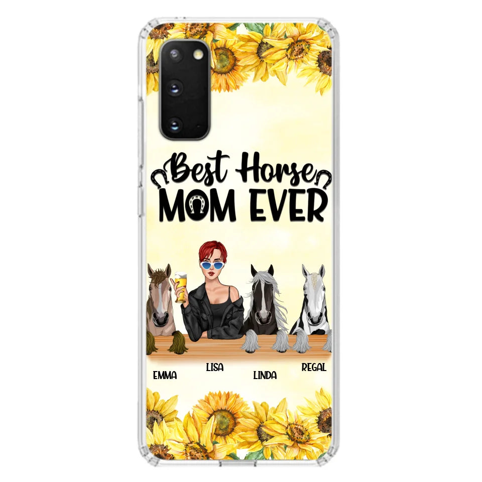 Custom Personalized Horse Mom Phone Case, Gift for Horse Lovers - Life Is Better With Horses CusGifts