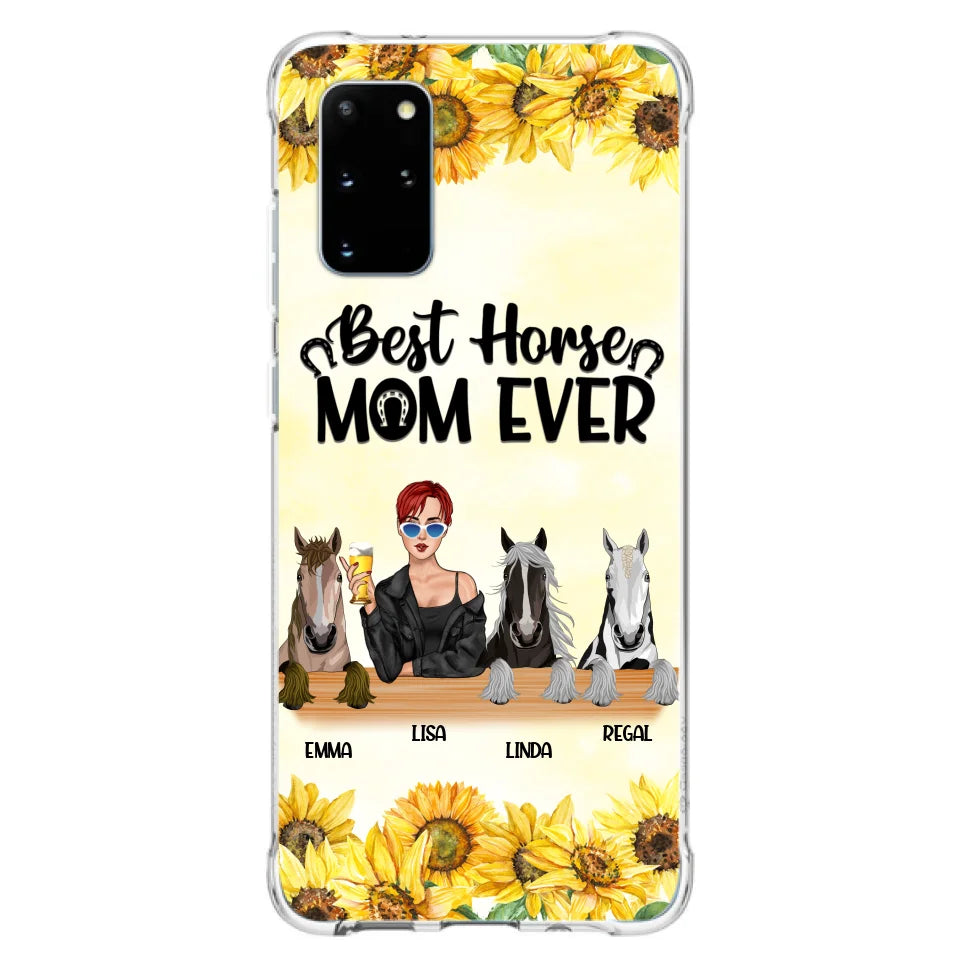 Custom Personalized Horse Mom Phone Case, Gift for Horse Lovers - Life Is Better With Horses CusGifts