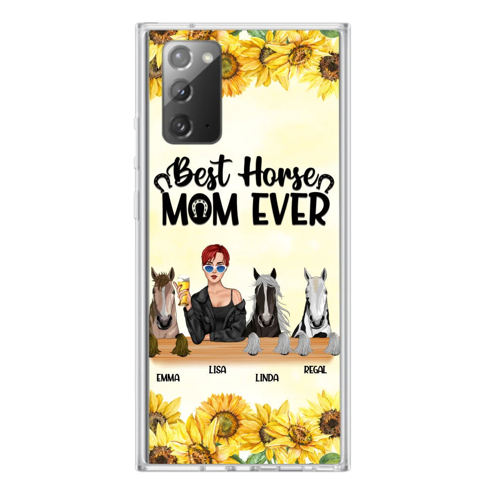 Custom Personalized Horse Mom Phone Case, Gift for Horse Lovers - Life Is Better With Horses CusGifts