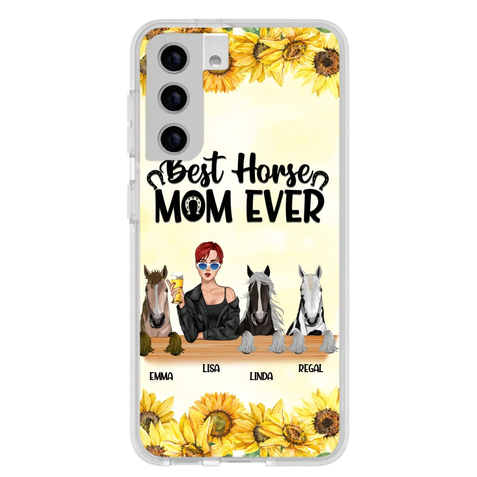 Custom Personalized Horse Mom Phone Case, Gift for Horse Lovers - Life Is Better With Horses CusGifts