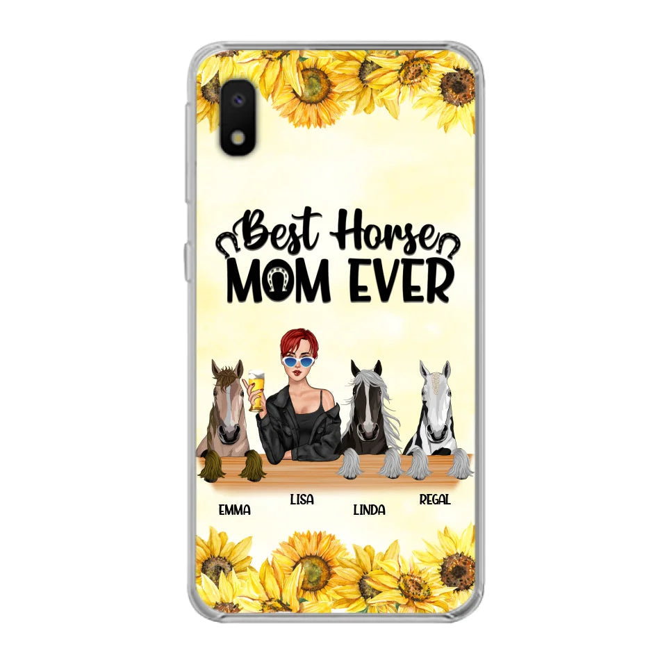 Custom Personalized Horse Mom Phone Case, Gift for Horse Lovers - Life Is Better With Horses CusGifts