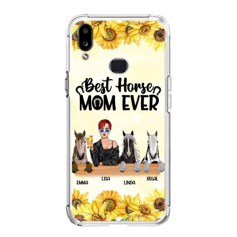 Custom Personalized Horse Mom Phone Case, Gift for Horse Lovers - Life Is Better With Horses CusGifts