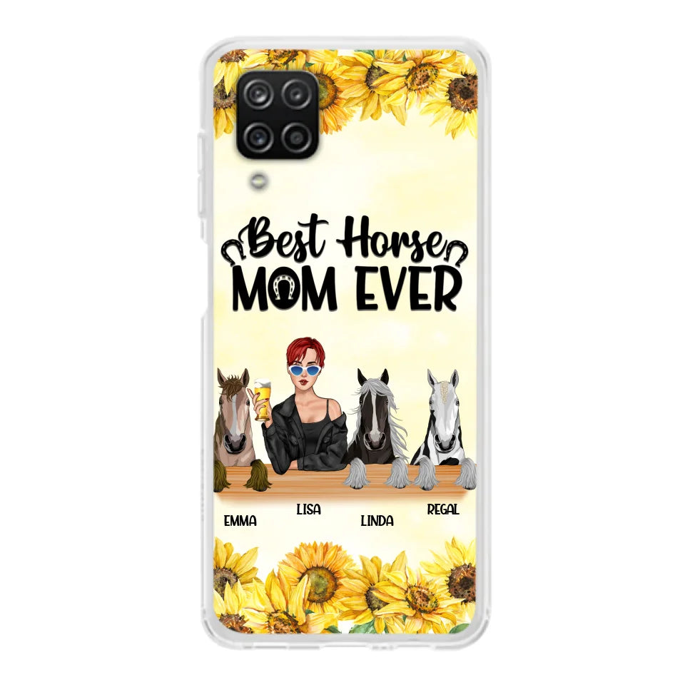 Custom Personalized Horse Mom Phone Case, Gift for Horse Lovers - Life Is Better With Horses CusGifts