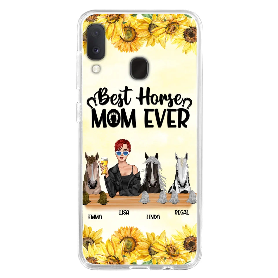 Custom Personalized Horse Mom Phone Case, Gift for Horse Lovers - Life Is Better With Horses CusGifts