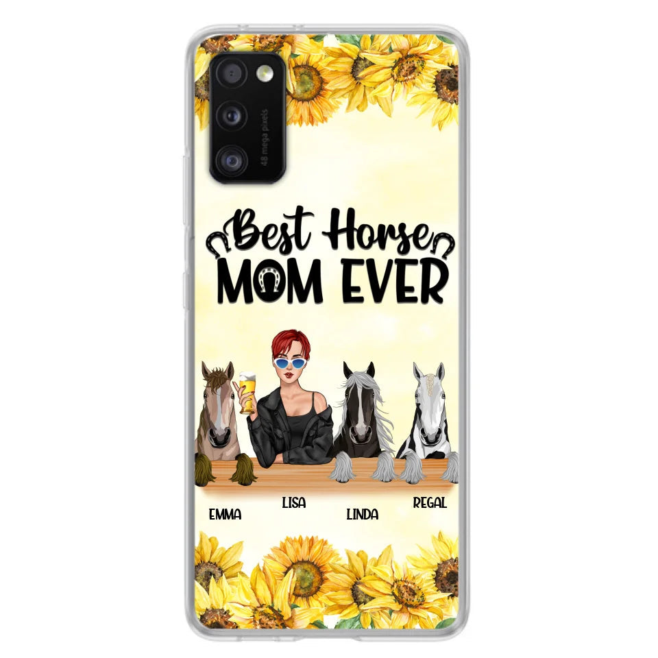 Custom Personalized Horse Mom Phone Case, Gift for Horse Lovers - Life Is Better With Horses CusGifts