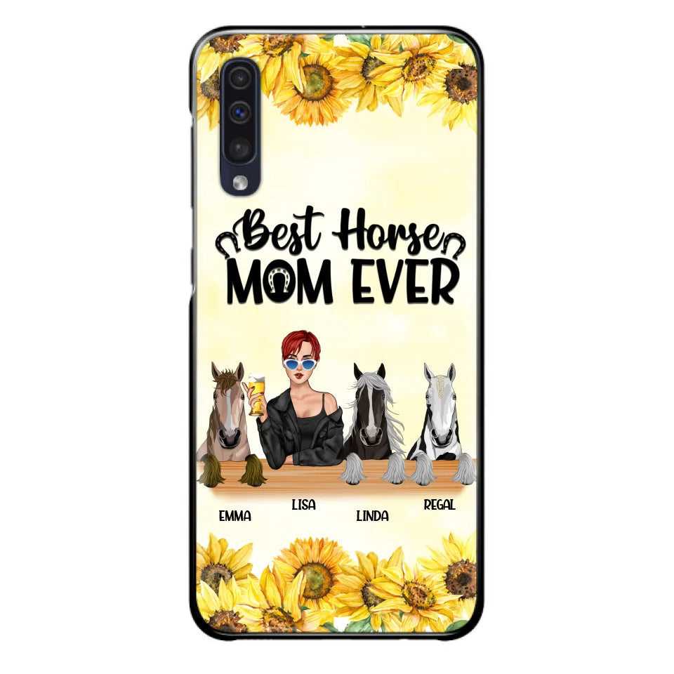 Custom Personalized Horse Mom Phone Case, Gift for Horse Lovers - Life Is Better With Horses CusGifts