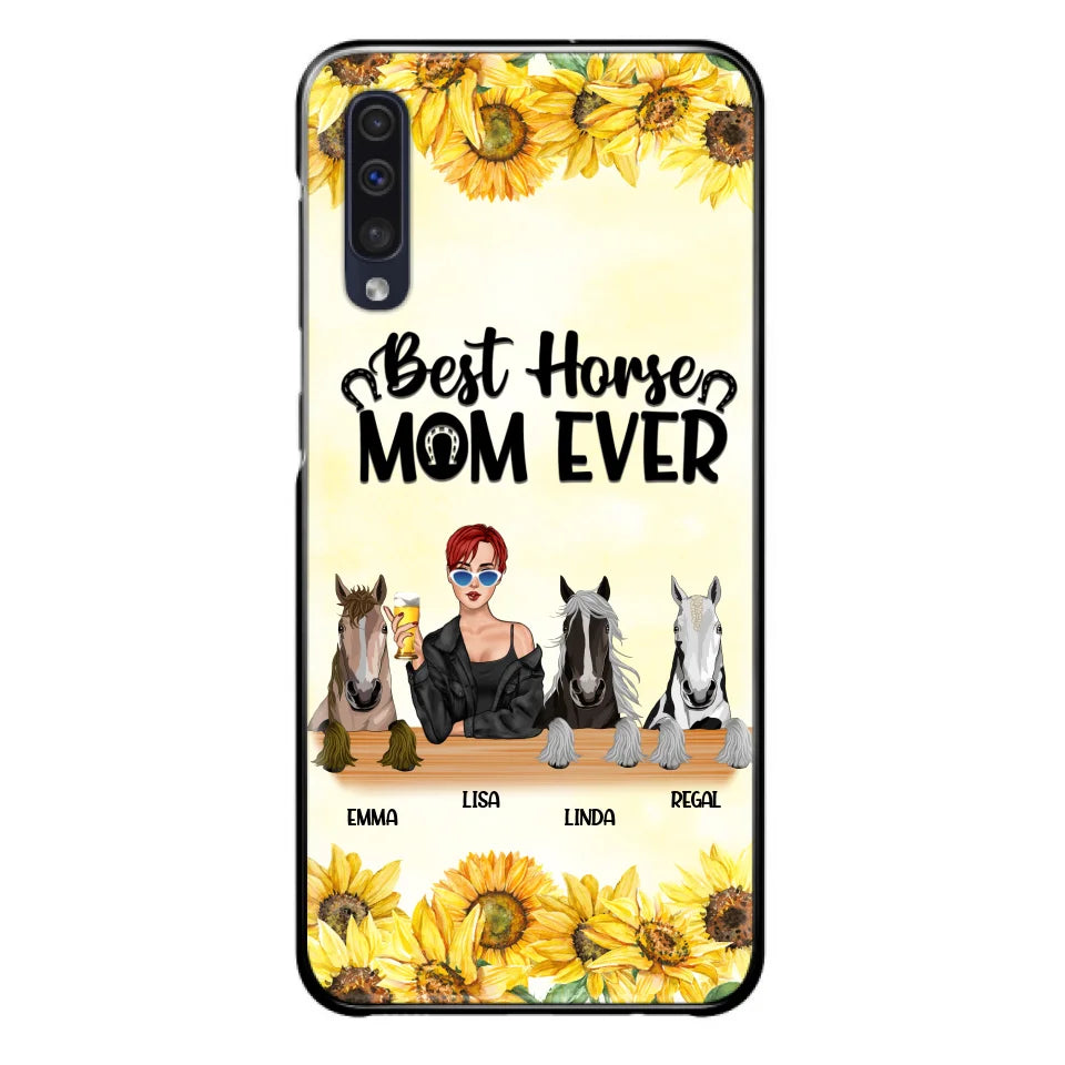 Custom Personalized Horse Mom Phone Case, Gift for Horse Lovers - Life Is Better With Horses CusGifts