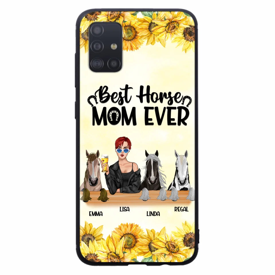 Custom Personalized Horse Mom Phone Case, Gift for Horse Lovers - Life Is Better With Horses CusGifts