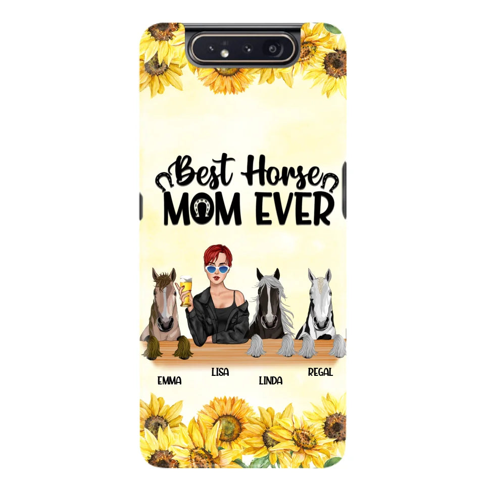 Custom Personalized Horse Mom Phone Case, Gift for Horse Lovers - Life Is Better With Horses CusGifts