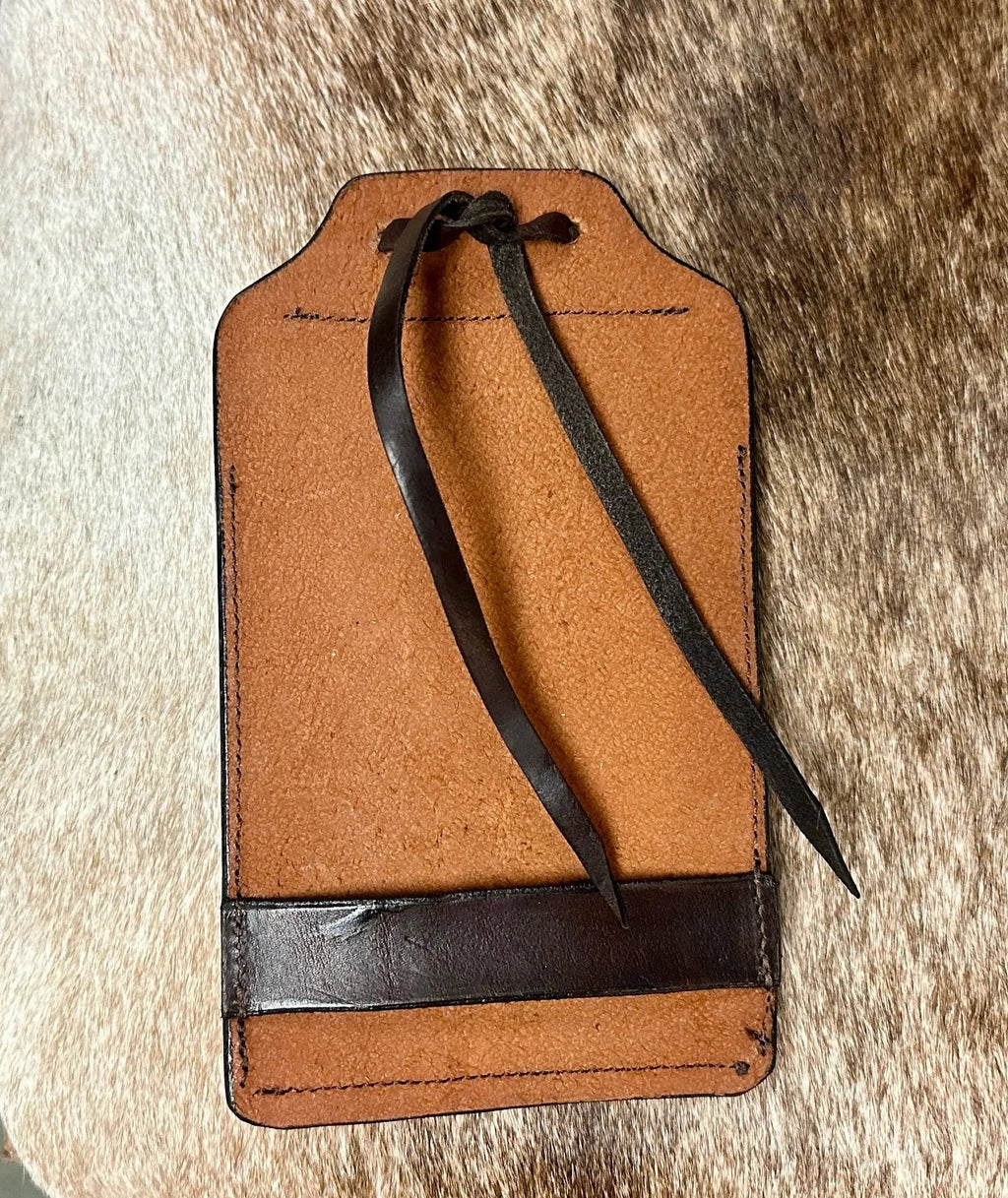 Howdy Leather Cell Phone Back Cinch Holder Neon Spur