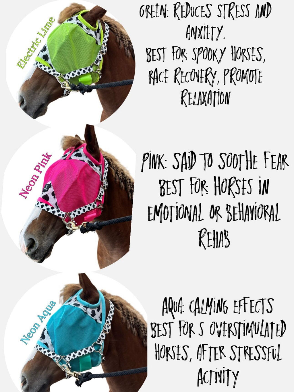 Smokin Spades Fly Mask - Neon Pink Mesh Neon Spur