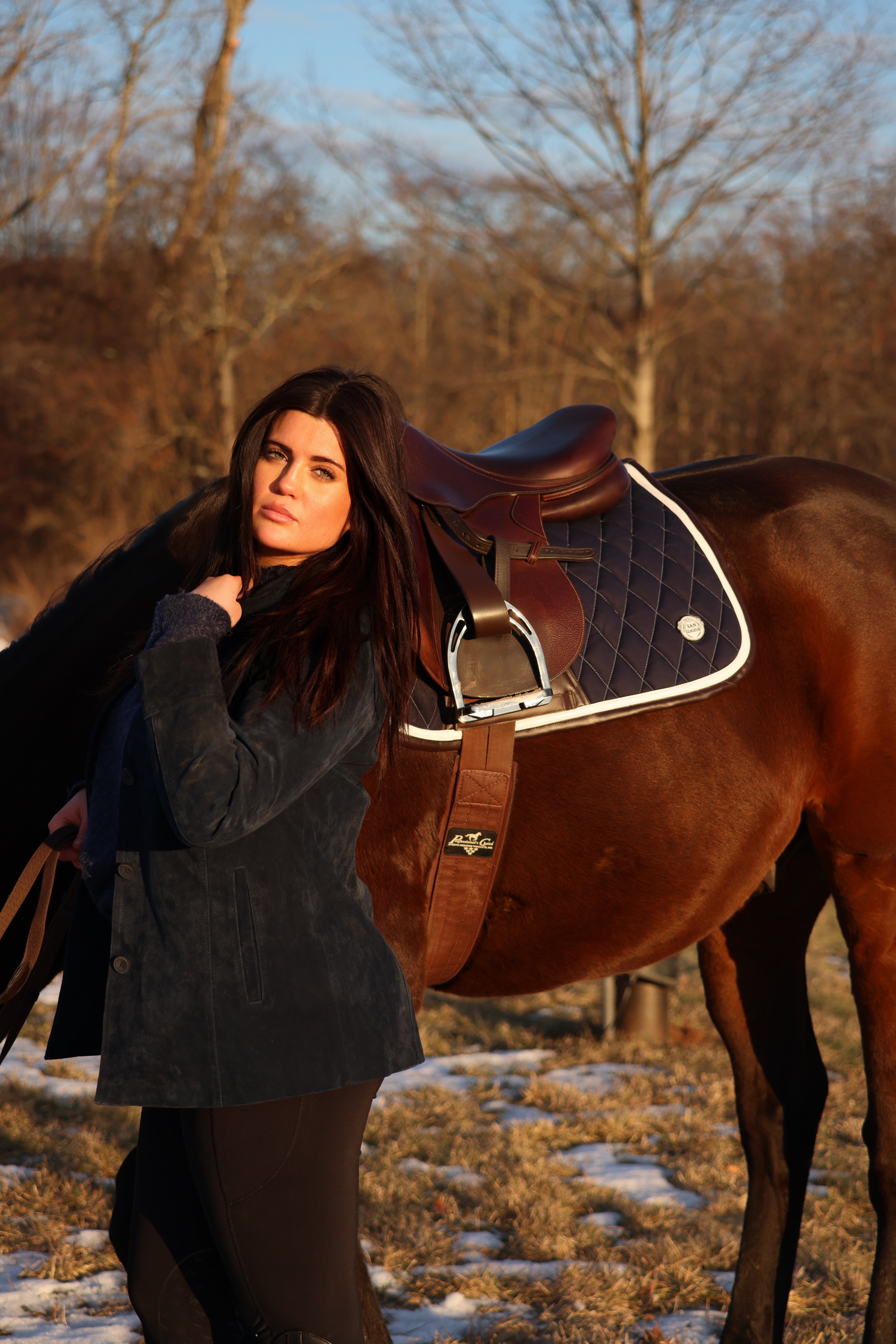 Jump Saddle Pad | Navy San Eligius