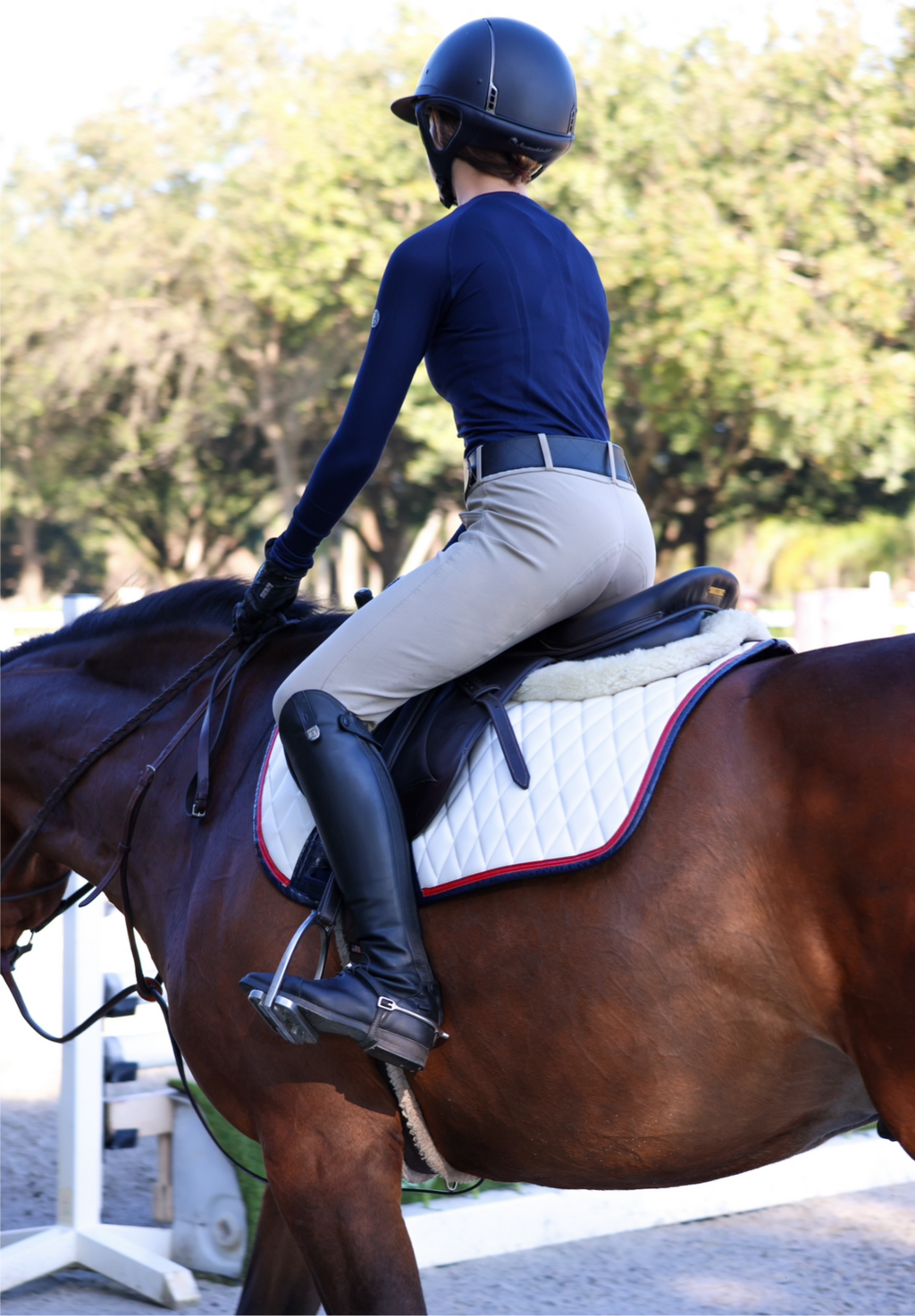 Jump Saddle Pad | White San Eligius