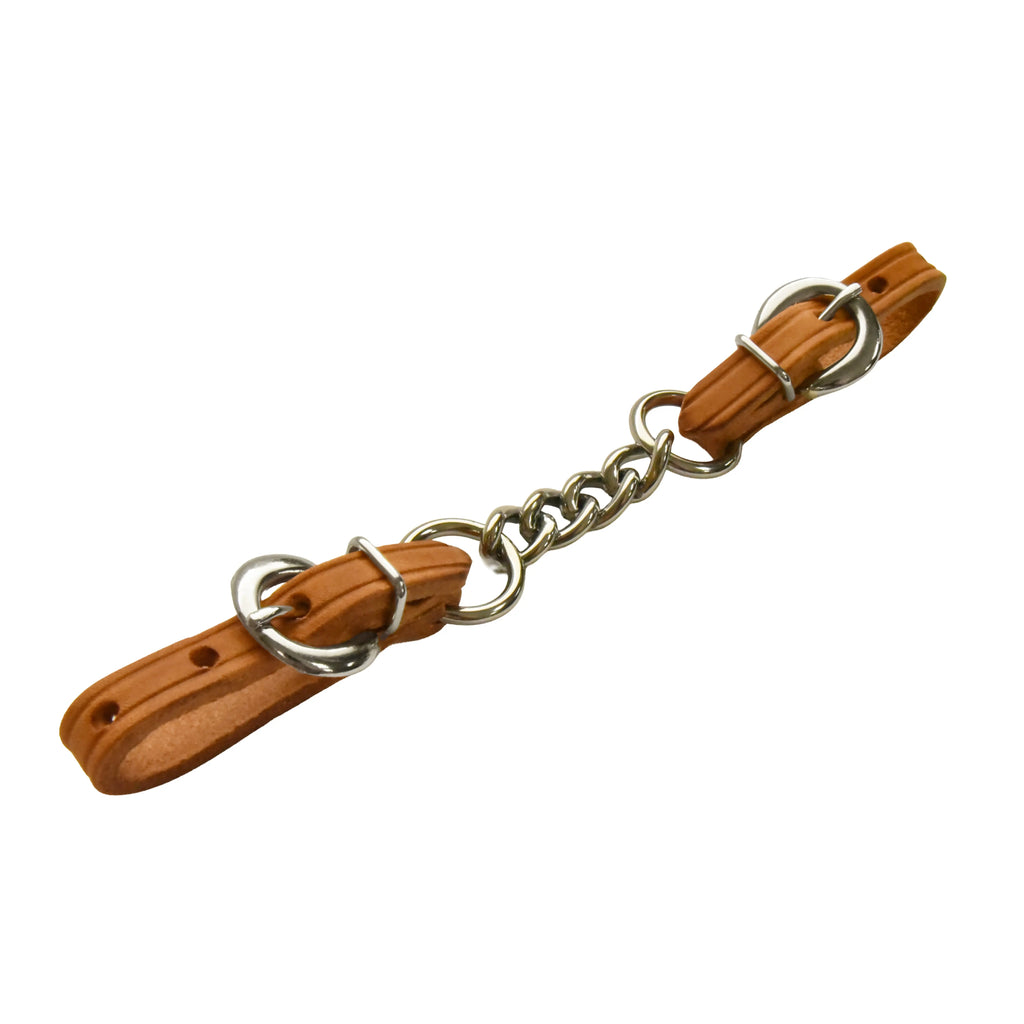 AJ Tack Harness Leather Curb Chain AJ Tack