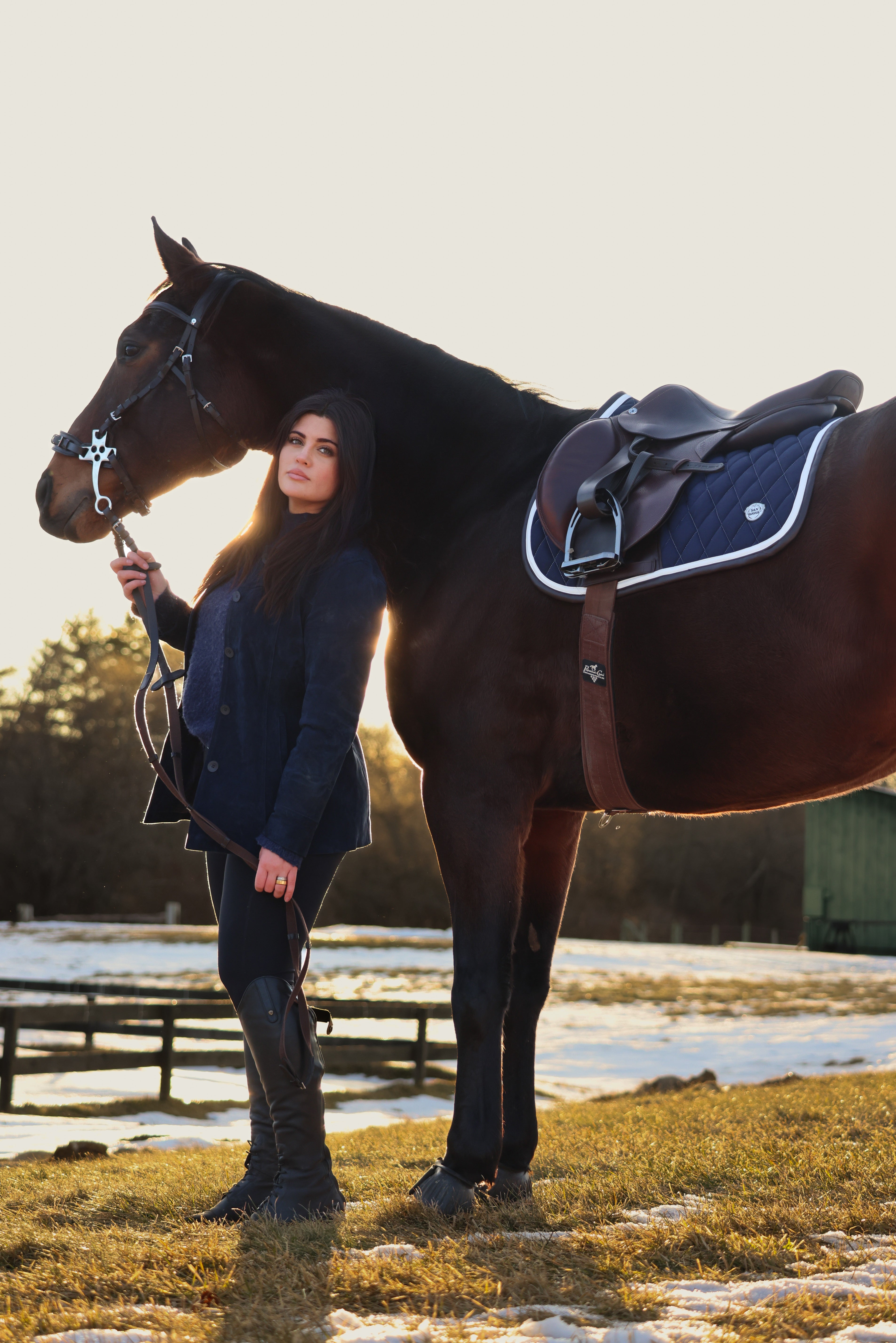 Jump Saddle Pad | Navy San Eligius