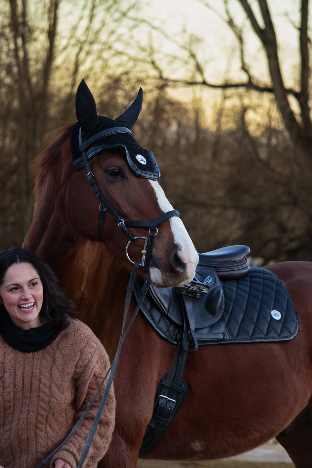 Horse Bonnet | Black Ice San Eligius