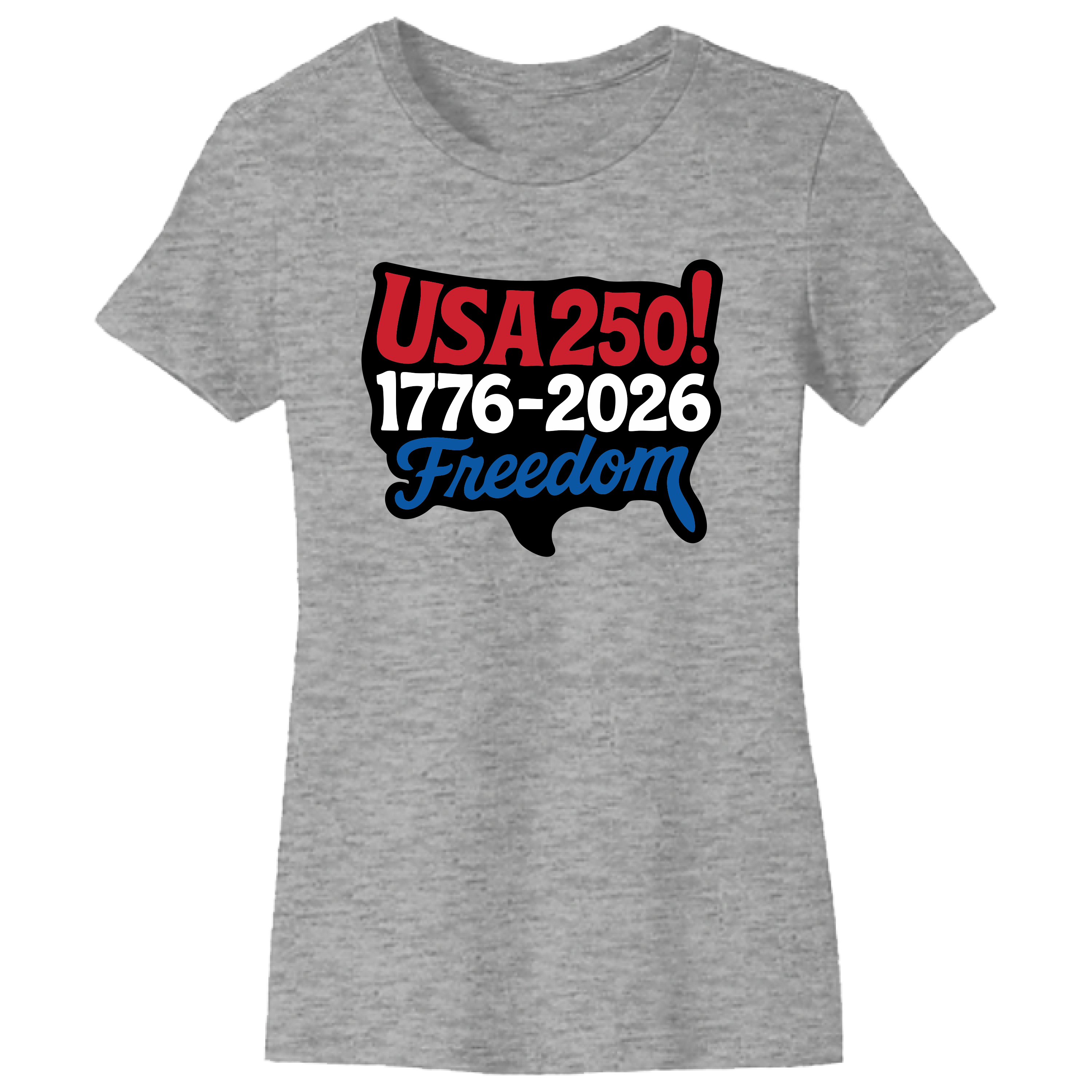 USA 250 Map Tee - Made in the USA USA250GEAR.COM
