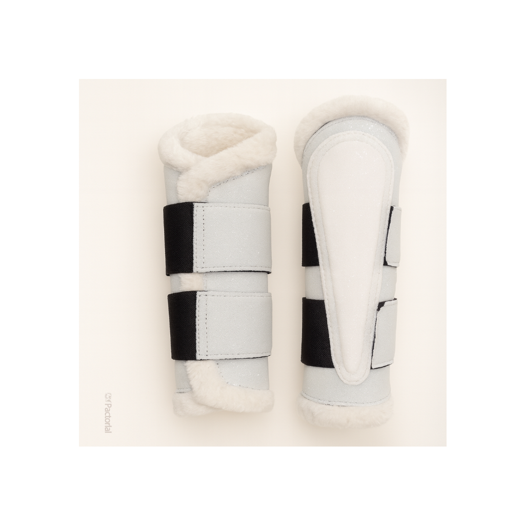Premium Quality Cotton White Jumping Saddle Pad, Ear Bonnet & Horse Boot Set Classic Riding Gear