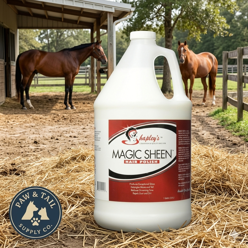 Shapley's Magic Sheen Hair Polish Gallon Horse Shine Detangler Coat Conditioner Paw and Tail Supply