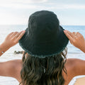 Frayed Edge Canvas Bucket Hat Aili's Corner
