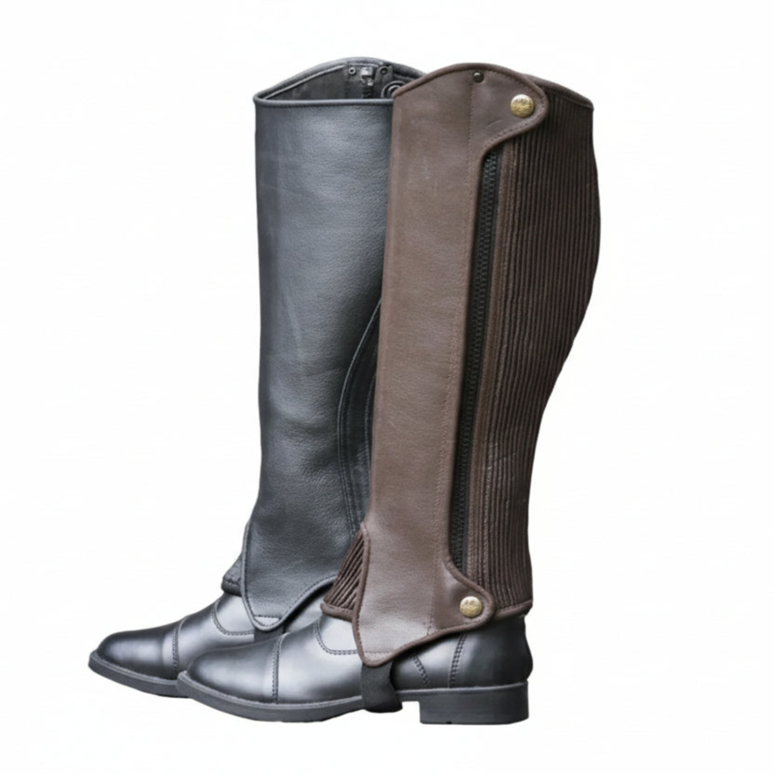Half Chap Real Leather for Rider Classic Riding Gear