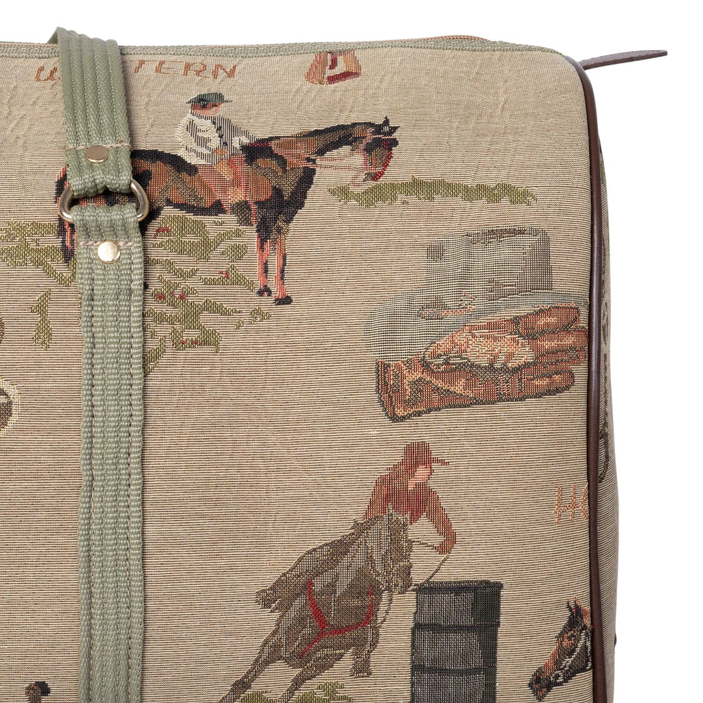 Huntley Equestrian Tapestry Duffle Bag-Western Design Huntley Equestrian