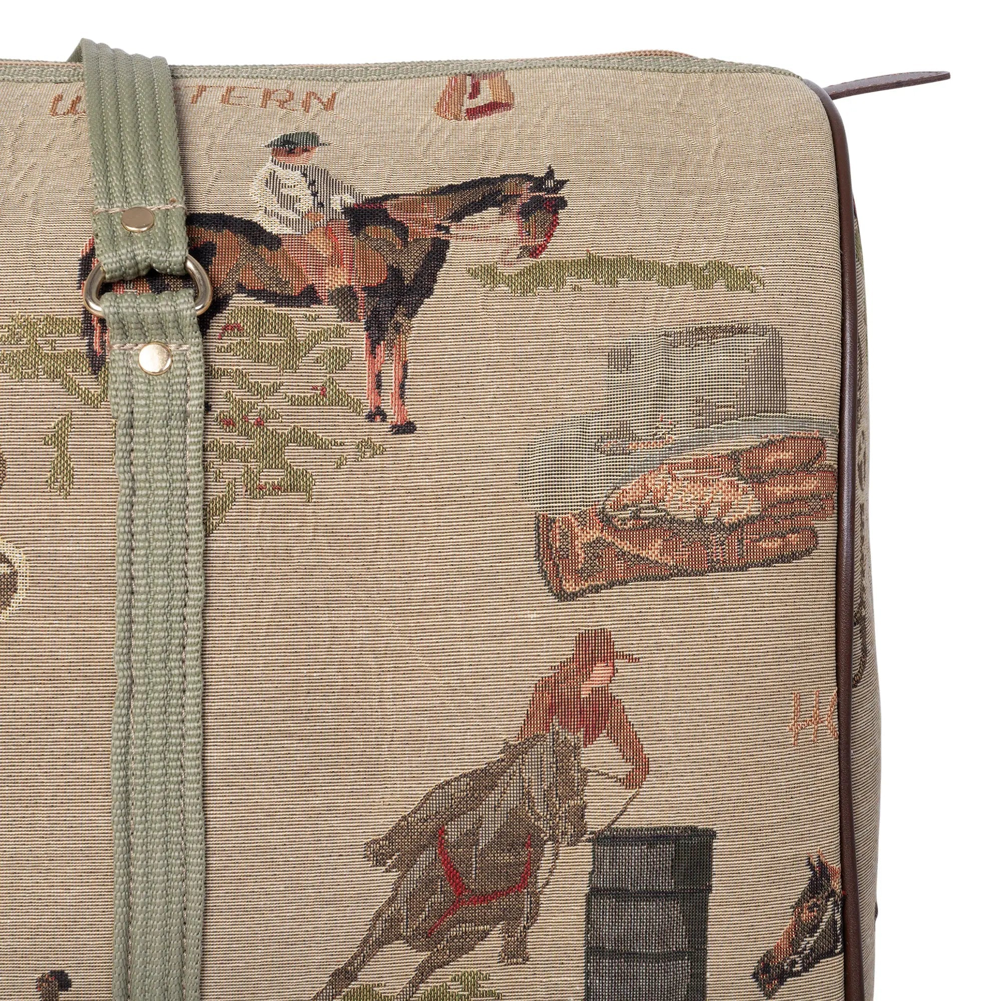 Huntley Equestrian Tapestry Duffle Bag-Western Design Huntley Equestrian