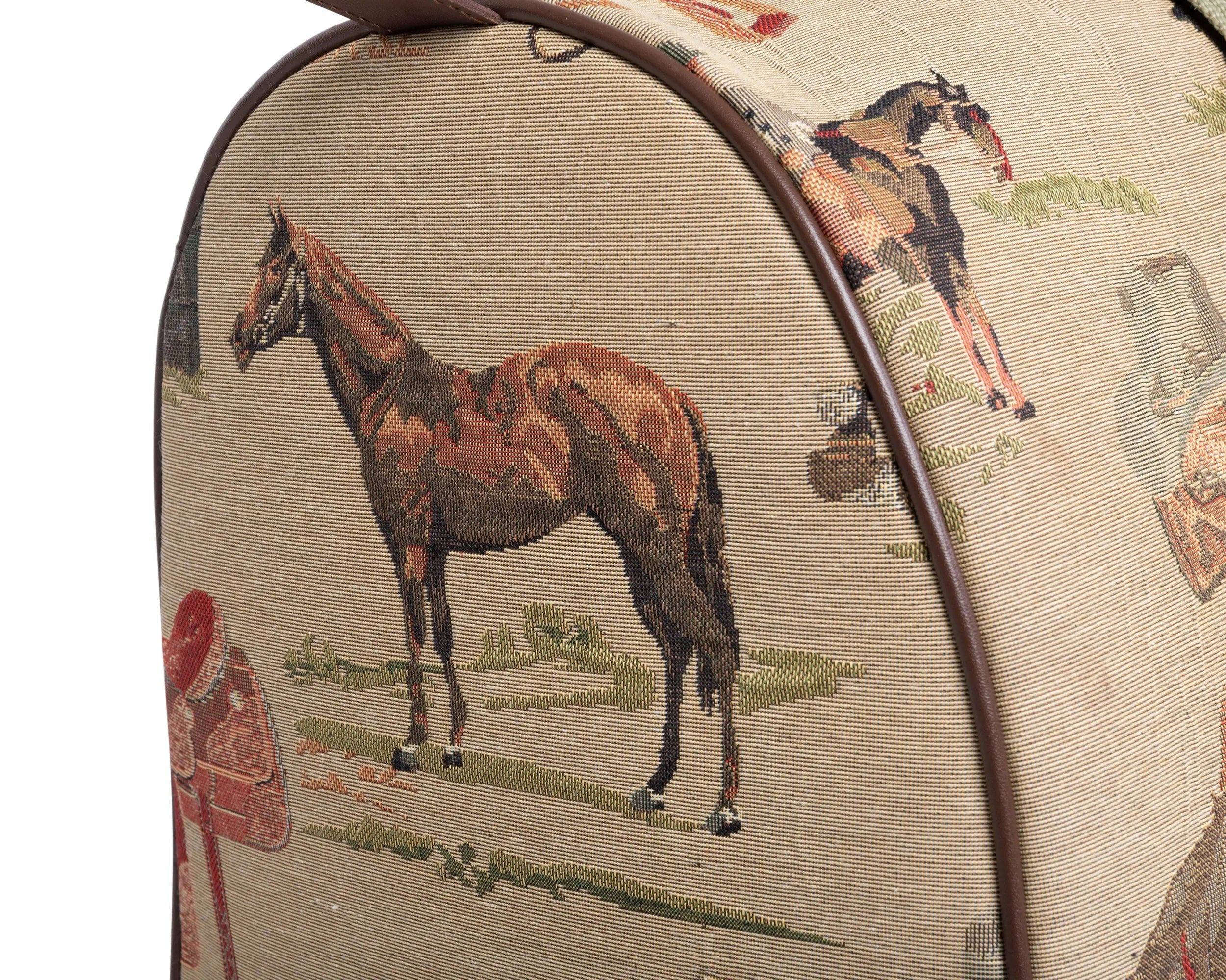 Huntley Equestrian Tapestry Duffle Bag-Western Design Huntley Equestrian