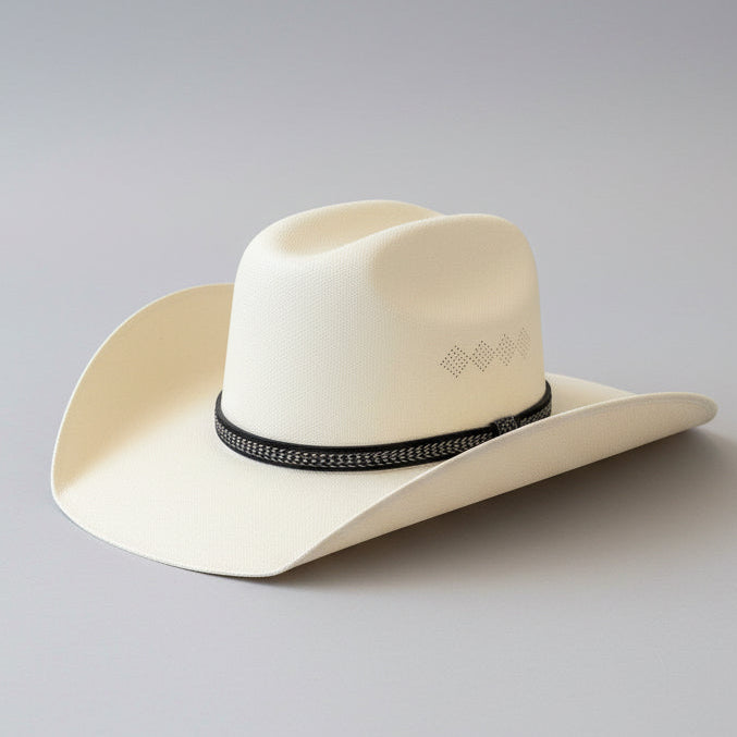 Cattlemen's Cowboy Hat | Beige Canvas Baja Leather